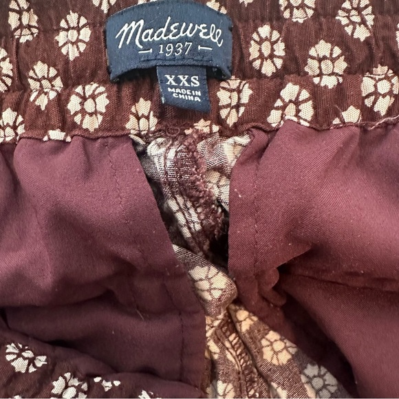 Madewell Track Trouser Crop Pant In Coin Tile Size X-Small Wide Leg. - Picture 7 of 8